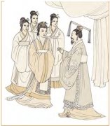 剥卦第五爻，爻辞：六五：贯鱼，以宫人宠，无